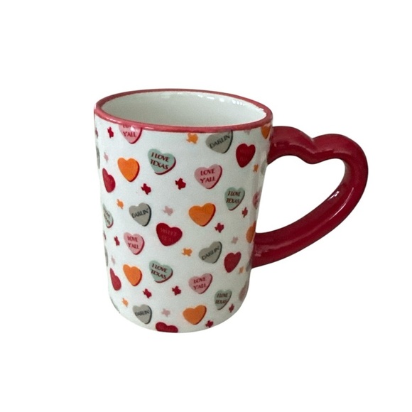 Heb Destination Holiday Valentines Day Conversation Hearts Ceramic Coffee Mug - Picture 1 of 8